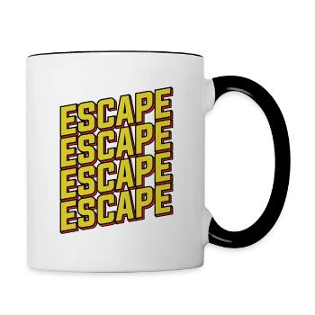 Escape Room Escape Room Liebhaber Flucht - Tasse zweifarbig - Weiß/Schwarz - Rechts