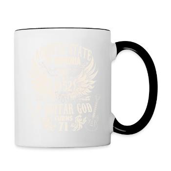 Guitarists Birthday Born 1952 71 years - Contrasting Mug - white/black - Right
