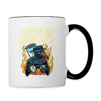 Plague Doctor Outfit Plague Doctor Mask Medicines - Contrasting Mug - white/black - Right