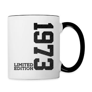 53RD BIRTHDAY LIMITED EDITION 1973 - Contrasting Mug - white/black - Right