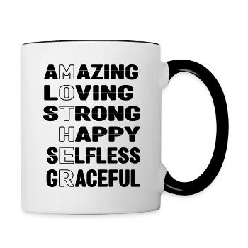 Mother - Contrasting Mug - white/black - Right