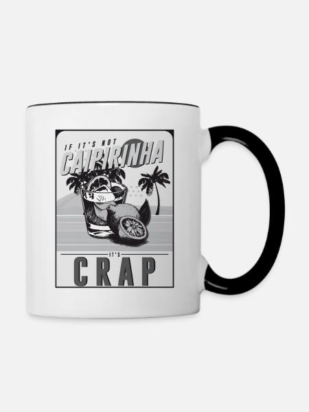 Brasilien - Tasse zweifarbig - Weiß/Schwarz