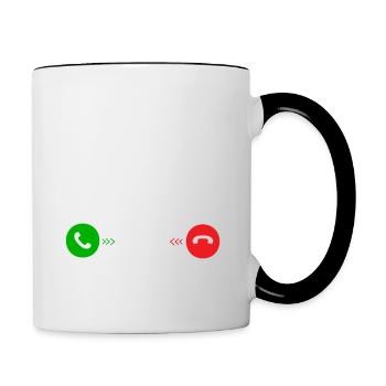 Camping-Car M'Appelle ! Je Dois Y Aller - Mug contrasté - blanc/noir - Droite