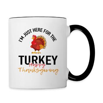Get ready for Thanksgiving - Contrasting Mug - white/black - Right