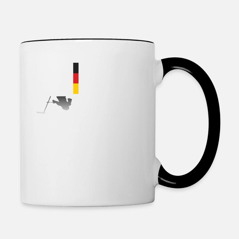 Bundesinstitut zur Bekämpfung von Dummheit - Tasse zweifarbig - Weiß/Schwarz