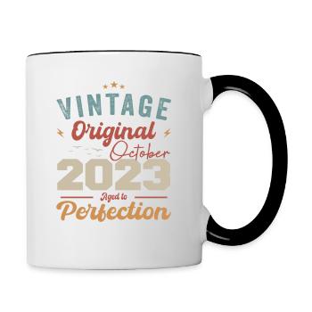 October 2023 Birthday Gift 2023 October - Contrasting Mug - white/black - Right