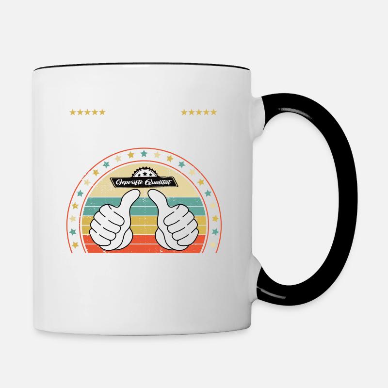 Beste lehrerin der Welt - Tasse zweifarbig - Weiß/Schwarz