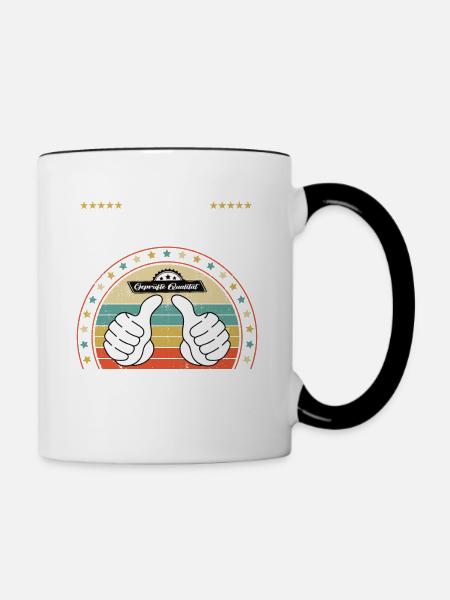Bester sohn der Welt - Tasse zweifarbig - Weiß/Schwarz