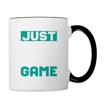 Just One More Game Pickleball Player - Contrasting Mug - white/black - Right
