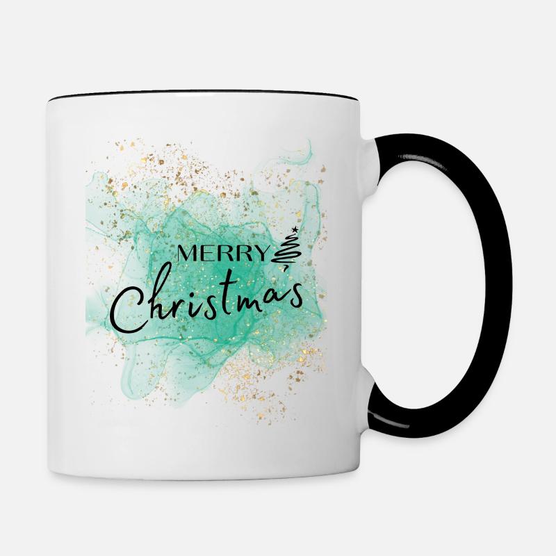 Joyeux Noël - Mug contrasté - blanc/noir