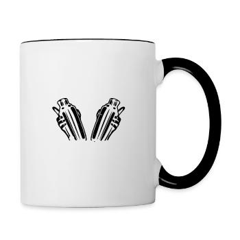 Adult Daycar Director A.K.A The Bartender Cocktail - Contrasting Mug - white/black - Right