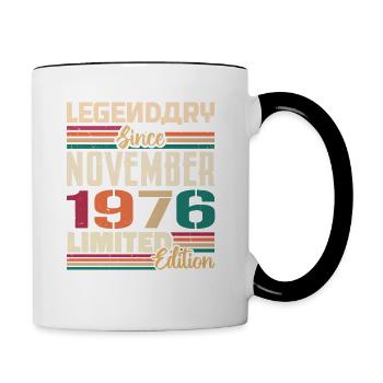 Legendary since November 1976 - Gift 1976 - Contrasting Mug - white/black - Right