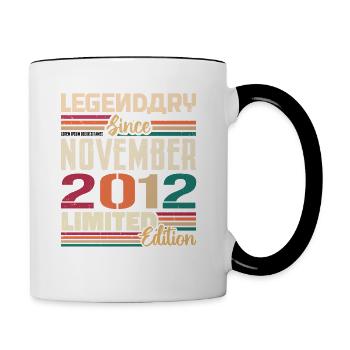 Legendary since November 2012 - Gift 2012 - Contrasting Mug - white/black - Right