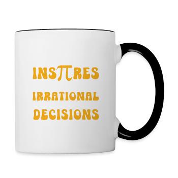 Pi Day m’inspire à faire de l’irrationnel - Mug contrasté - blanc/noir - Droite