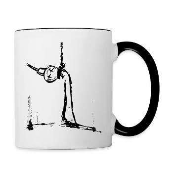 Hangman TV Tower - Contrasting Mug - white/black - Right