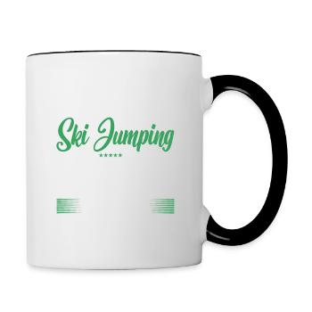 It's Okay If You Don't Like ski jumping - Tasse zweifarbig - Weiß/Schwarz - Rechts