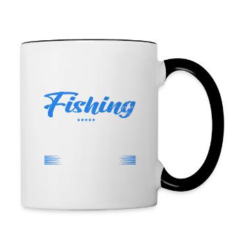 It's Okay If You Don't Like fishing - Contrasting Mug - white/black - Right