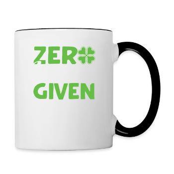 Pas de chance étant donné la drôle de Saint-Patrick irlandaise - Mug contrasté - blanc/noir - Droite