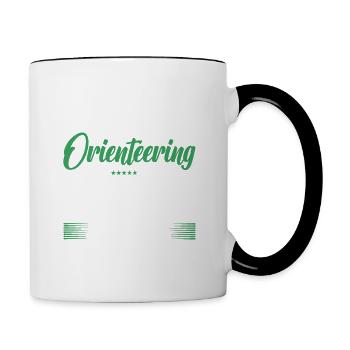 Ce n’est pas grave si vous n’aimez pas la course d’orientation - Mug contrasté - blanc/noir - Droite