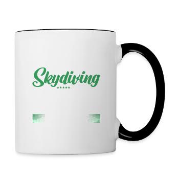 It's Okay If You Don't Like skydiving - Tasse zweifarbig - Weiß/Schwarz - Rechts