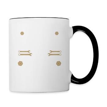 I'm Here Because You Broke Something Handyman - Contrasting Mug - white/black - Right