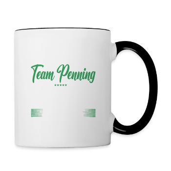 Ce n’est pas grave si vous n’aimez pas l’écriture d’équipe - Mug contrasté - blanc/noir - Droite