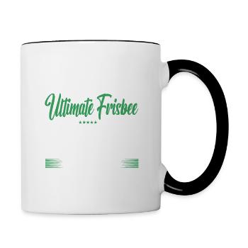 Ce n’est pas grave si vous n’aimez pas l’ultimate frisbee - Mug contrasté - blanc/noir - Droite