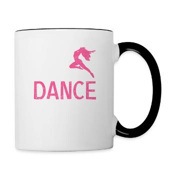 Eat Sleep Dance Repeat Funny Love Dancing Teacher - Tasse zweifarbig - Weiß/Schwarz - Rechts