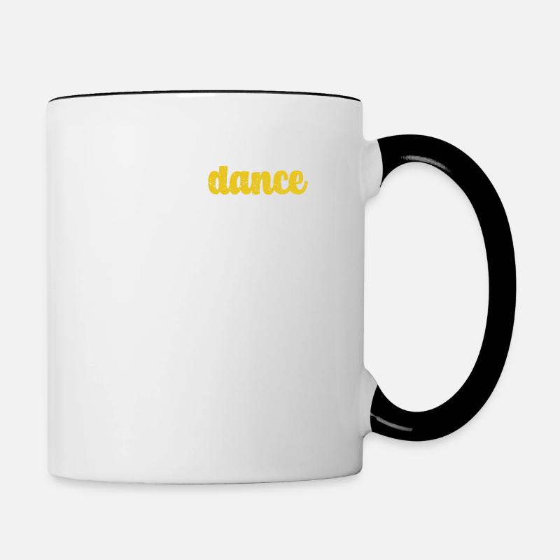 Confidance Cute Dance Workout Dancing Salsa Ballet - Contrasting Mug - white/black