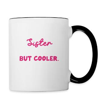 dancing sister noun funny dancing - Contrasting Mug - white/black - Right