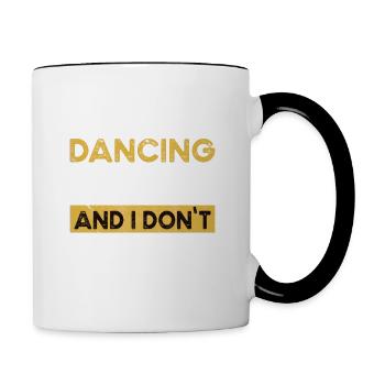 Dancing is my hobby - Contrasting Mug - white/black - Right