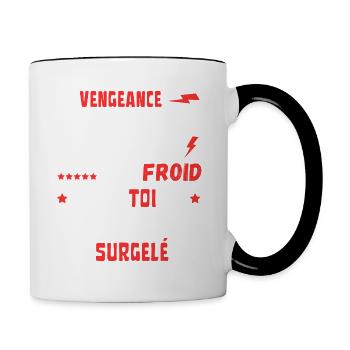 vengeance plat froid surgelé - Mug contrasté - blanc/noir - Droite