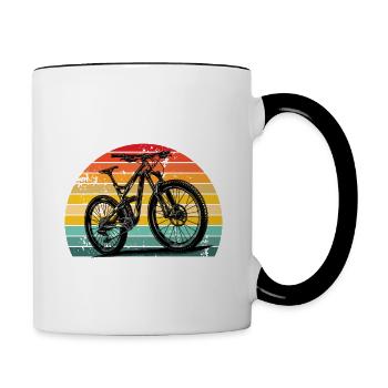 Mountainbike I have fully fun MTB - Contrasting Mug - white/black - Right