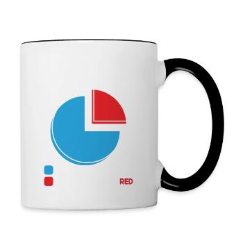 Is it a great Day for calligraphy - Contrasting Mug - white/black - Right