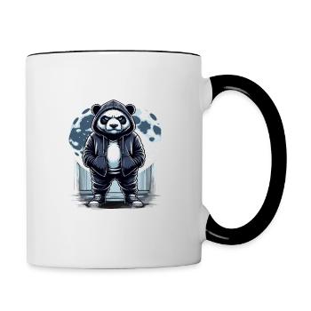 I hate people morning grouch in the office funny - Contrasting Mug - white/black - Right