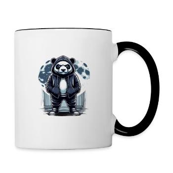 I hate people morning grouch in the office funny - Contrasting Mug - white/black - Right