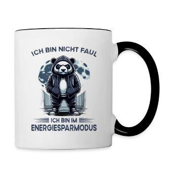 I hate people morning grouch in the office funny - Contrasting Mug - white/black - Right