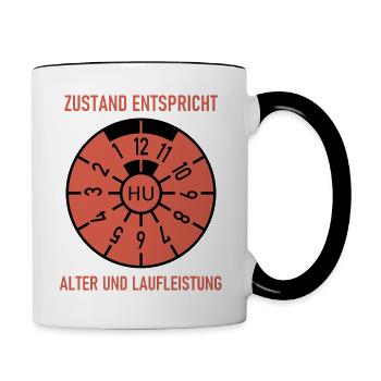 HU - Condition corresponds to age and mileage - Contrasting Mug - white/black - Right