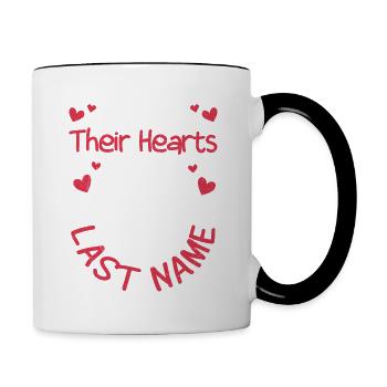 I Stole Their Hearts Family Adoption DayAdopt Ch - Contrasting Mug - white/black - Right