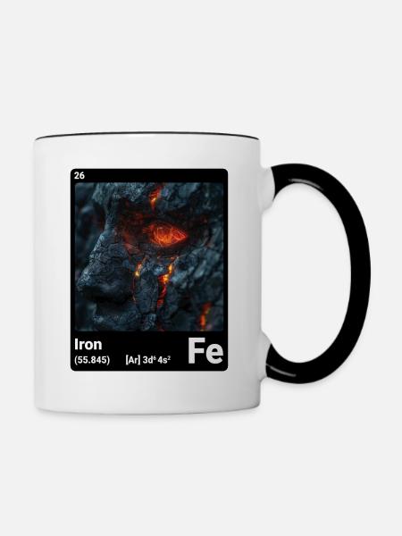 AI am Iron (bk) - Tasse zweifarbig - Weiß/Schwarz