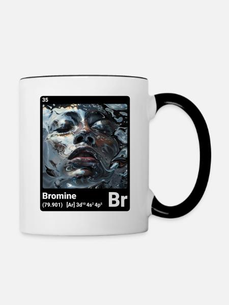 AI am Brom (bk) - Tasse zweifarbig - Weiß/Schwarz