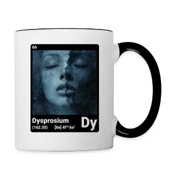 AI am Dysprosium (bk) - Contrasting Mug - white/black - Right
