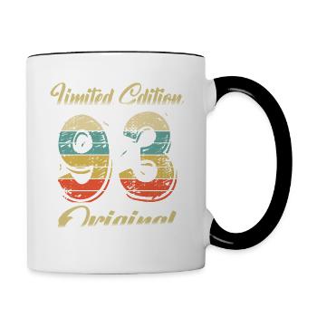 31 Years Birthday Vintage 1993 Limited Edition - Contrasting Mug - white/black - Right