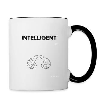Bus Driver Handsome Intelligent - Contrasting Mug - white/black - Right