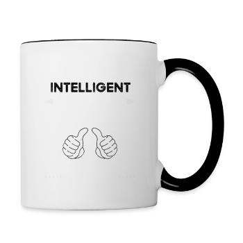 Taxi Driver Handsome Intelligent - Contrasting Mug - white/black - Right