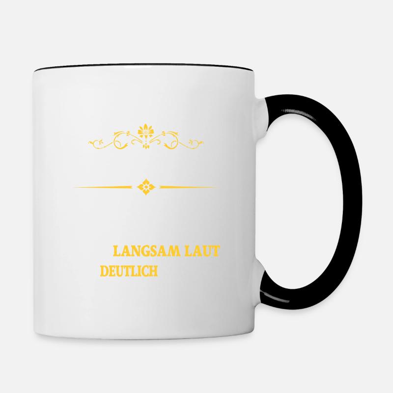 Geburtstag 50 Jahre dieser nette ältere Herr - Tasse zweifarbig - Weiß/Schwarz