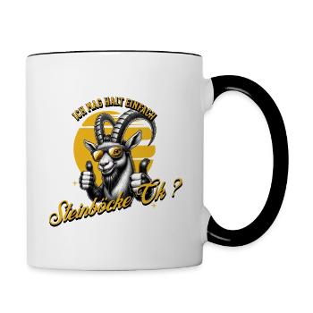 I just like ibexes - Contrasting Mug - white/black - Right