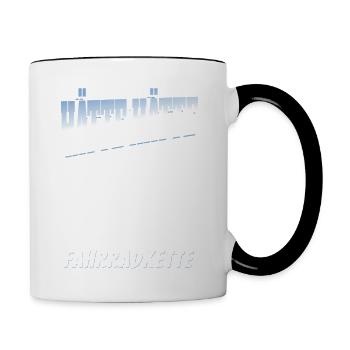 Funny Cyclist - Could Have Had Bicycle Chain - Contrasting Mug - white/black - Right