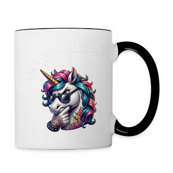 Funny One of us is smarter than you - Contrasting Mug - white/black - Right