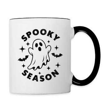 Saison effrayante - Mug contrasté - blanc/noir - Droite